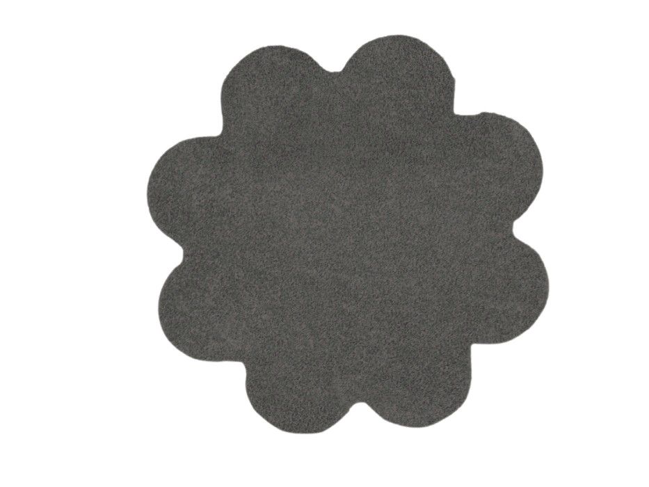 Vopi koberce Kusový koberec Color Shaggy sivý kvietok - 120x120 kvietok cm