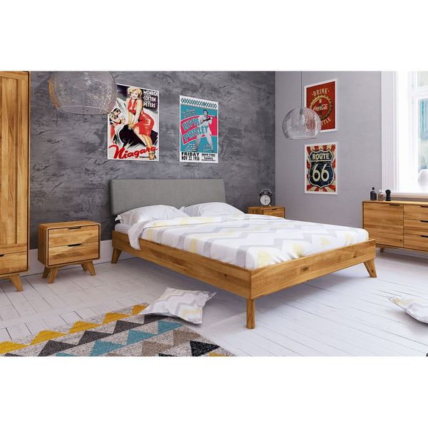 Dvojlôžková posteľ z dubového dreva 180x200 cm Greg 3 - The Beds