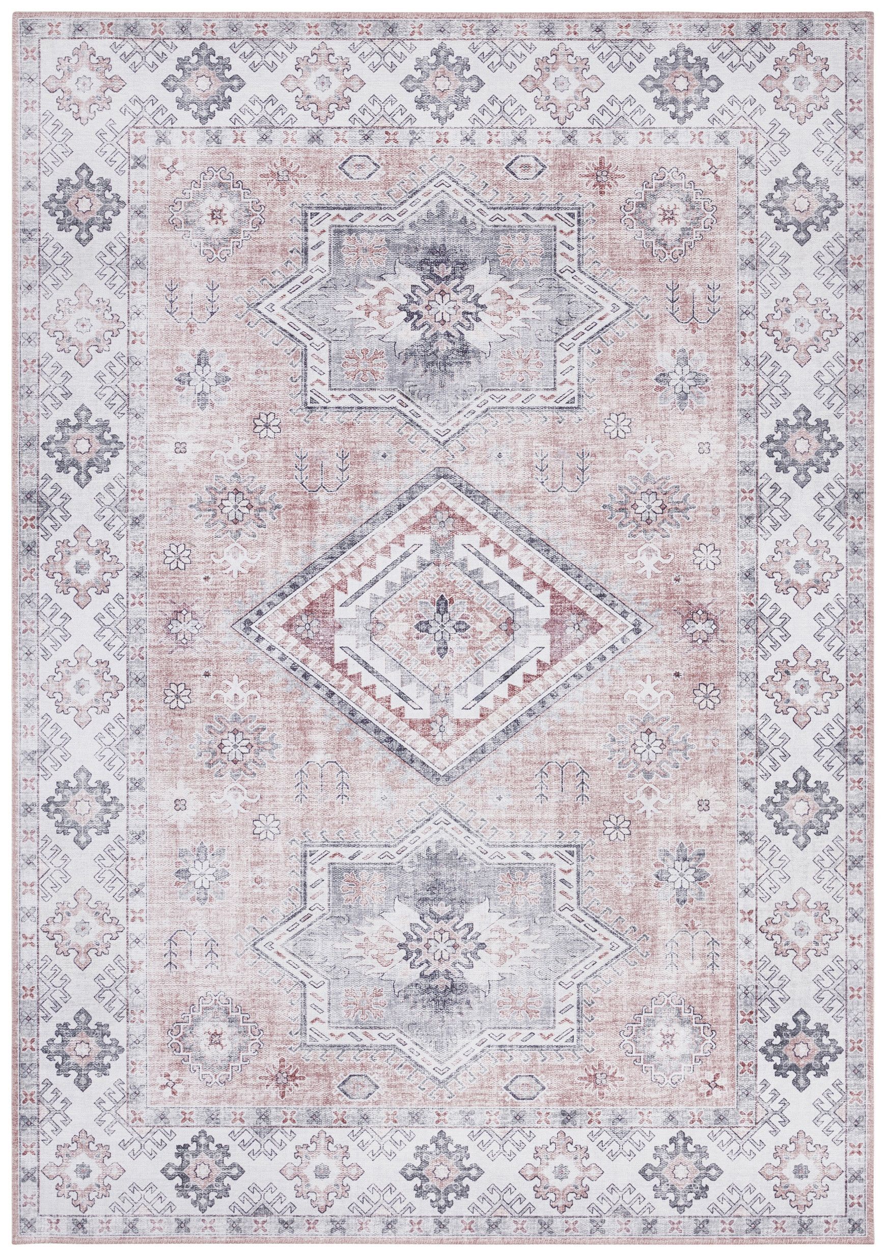 Nouristan - Hanse Home koberce Kusový koberec Asmar 104009 Old / Pink - 160x230 cm
