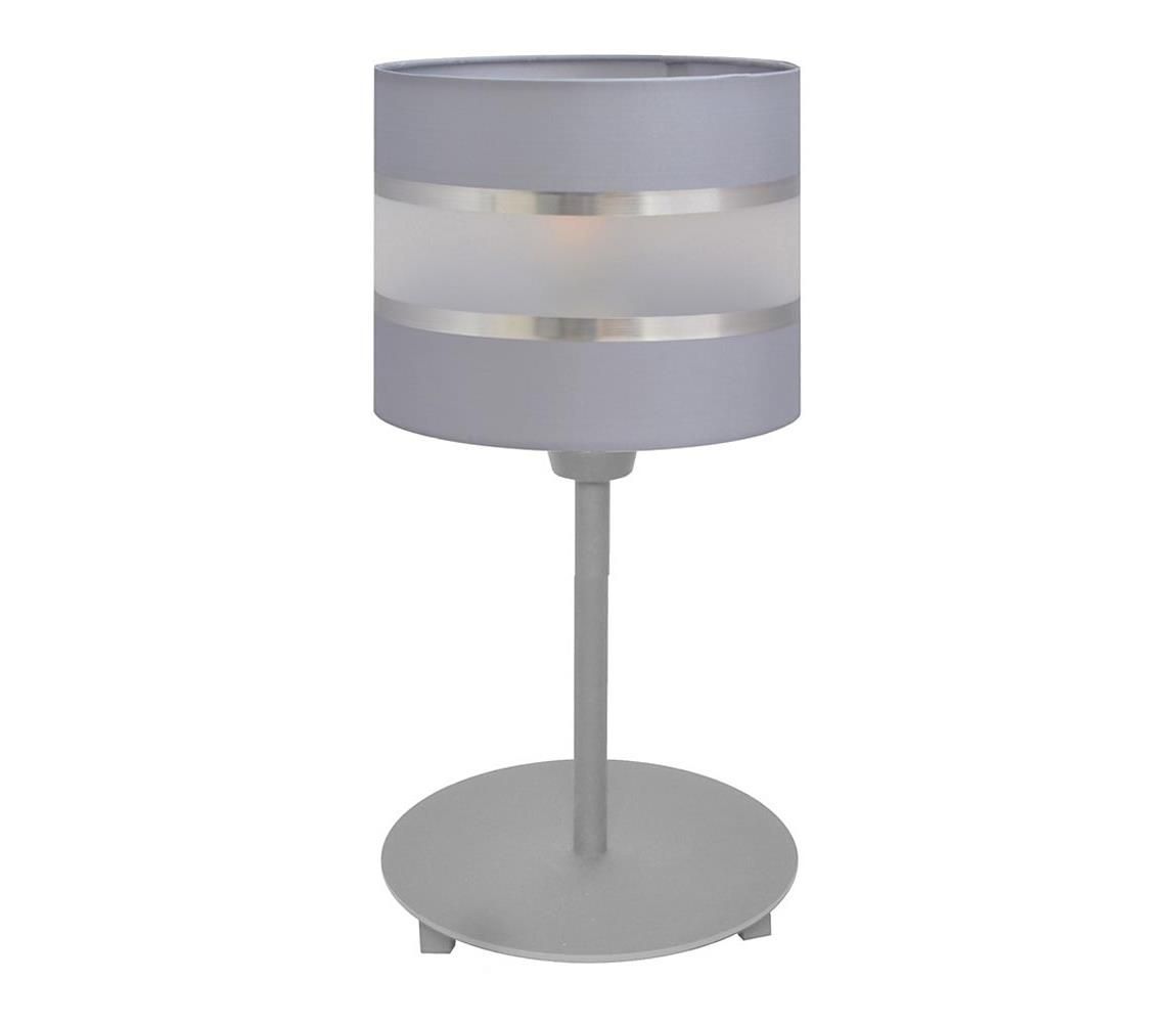 Stolná lampa HELEN 1xE27/60W/230V šedá/strieborná