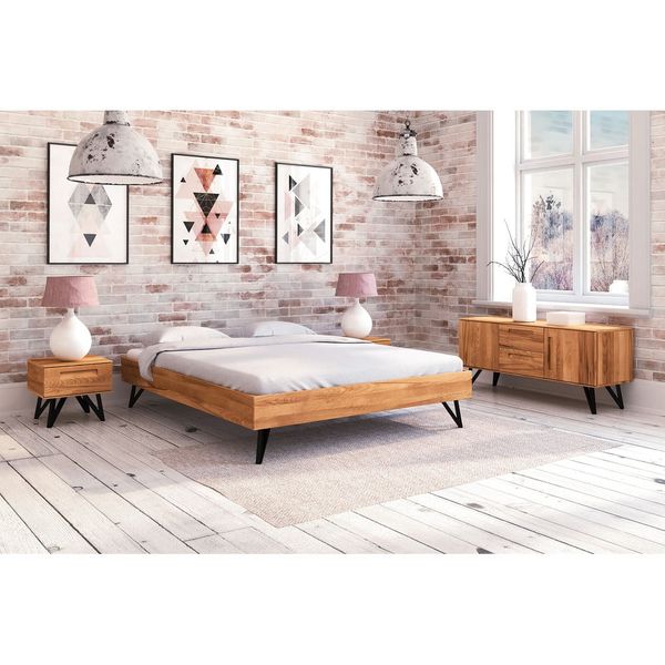 Dvojlôžková posteľ z bukového dreva 180x200 cm Golo - The Beds