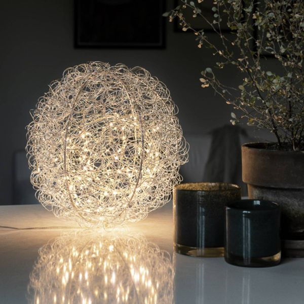 Konstsmide Christmas LED svetlo Drôtená lopta, Ø 30cm, 160 diód, kovový drôt, plast