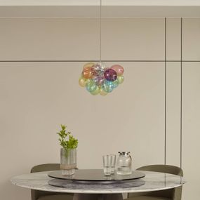 Lucande Diborah svietidlo, viacfarebná, Ø 40 cm, Obývacia izba / jedáleň, sklo, G9, 8W, K: 30cm