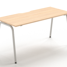 NARBUTAS - Pracovný stôl ROUND 160x80 s posuvnou doskou