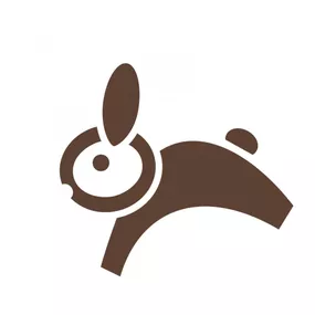 Pieris design Hojdací králik - nálepka na okno zlatá