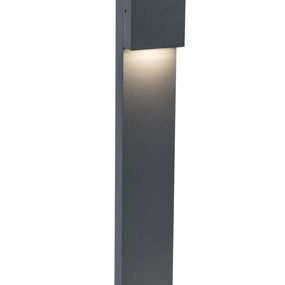Lutec 7104001118 LED vonkajší stĺpik Gemini Xf 1x9,5W | 800lm | 4000K | IP54 - čierna