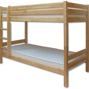 Poschodová posteľ 90 cm LK 136 (masív)