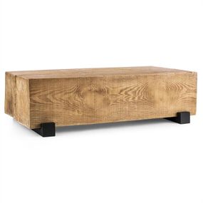Blumfeldt Blockhouse Lounge, hranolový stôl, záhradný stôl, Timber-Table, 120 x 30 x 60 cm