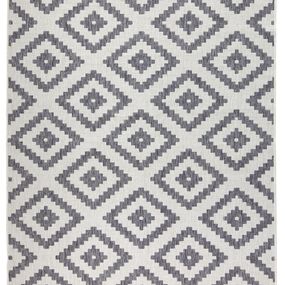 NORTHRUGS - Hanse Home koberce Kusový koberec Twin-Wendeteppiche 103132 grau creme - 80x350 cm