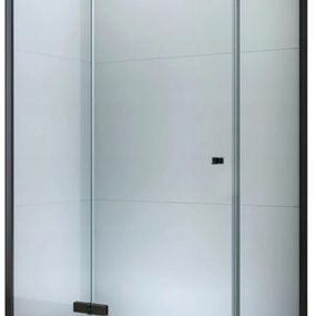 MEXEN/S - ROMA sprchovací kút 90x110 cm, transparent, čierna 854-090-110-70-00