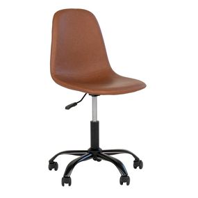 Dizajnová kancelárska stolička Myla vintage hnedá