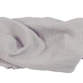 BABYMATEX Prikrývka bavlnená Muslin svetlo šedá 120x80 cm TB0371-42