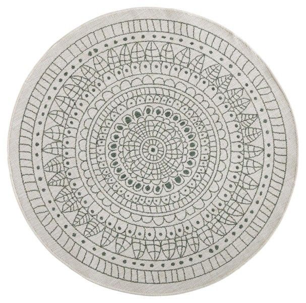 NORTHRUGS - Hanse Home koberce Kusový koberec Twin-Wendeteppiche 103103 creme grün - 240x240 (priemer) kruh cm