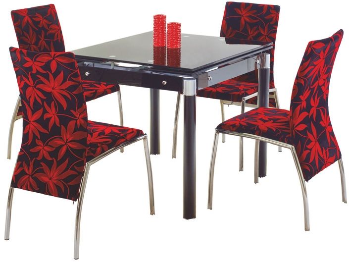 Jedálenský stôl Kent čierna (pre 4 osoby)