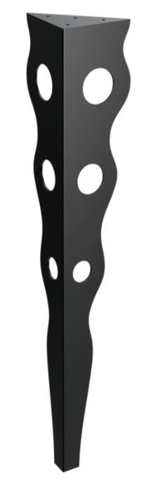 RMP Stolová noha Polymnia 72 cm čierna NOHA005/72