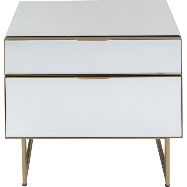 KARE Design Noční stolek Soran  - zlatý, 49x50cm