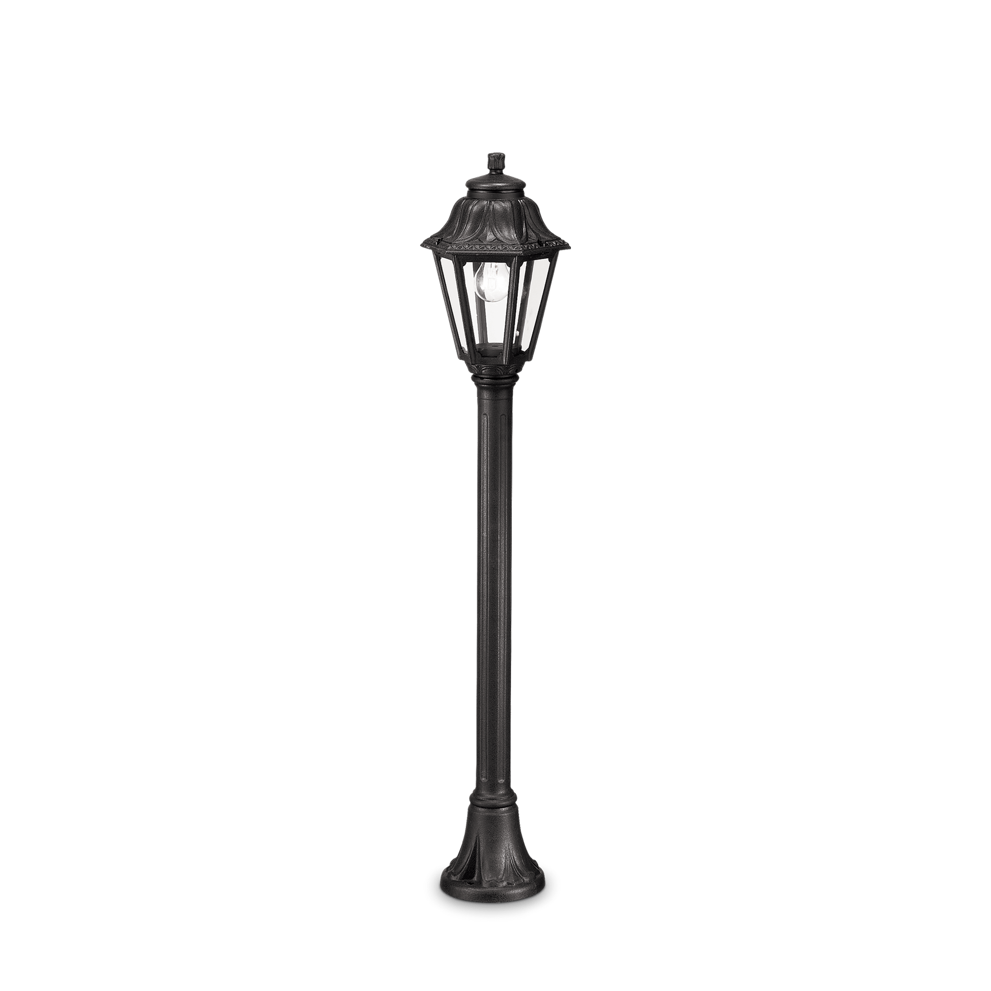 Exteriérové stojanové svietidlo Ideal lux 101514 ANNA PT1 NERO 1xE27 60W IP44