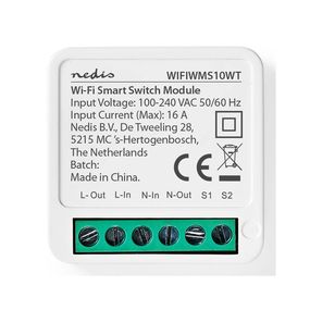 Nedis WIFIWMS10WT - Inteligentný spínač SmartLife Wi-Fi 230V