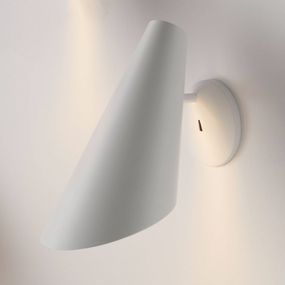 Vibia I.Cono 0720 nástenné svietidlo, 28 cm, biele, Spálňa, polykarbonát, zamak, E14, 6W, K: 28cm