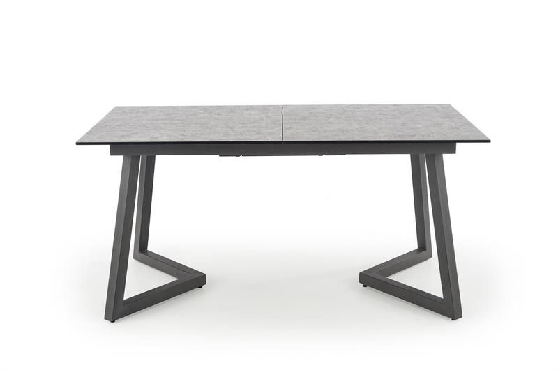 Halmar TIZIANO rozkladací stôl, doska - svetlo šedá / tmavo šedá, nohy - tmavo šedé