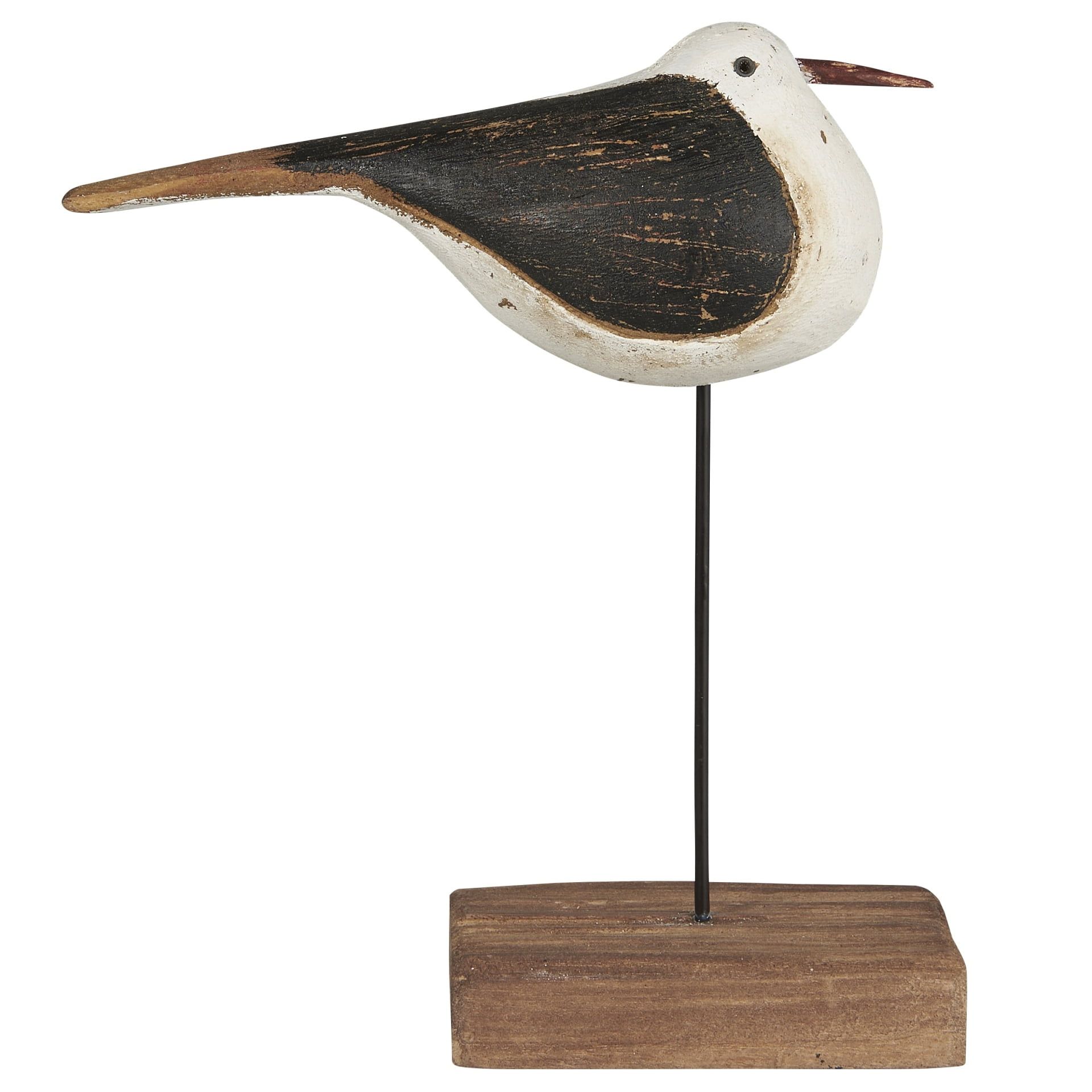 IB LAURSEN Drevená dekorácia Bird Nautico 20 cm