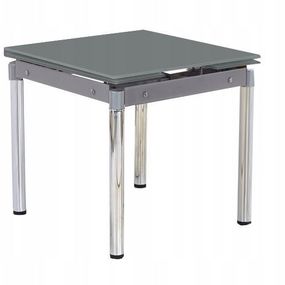 Halmar KENT stôl rozkladací šedý, pochrómovaná ocel