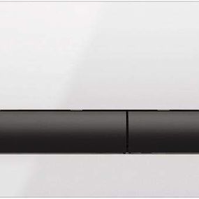Alca plast Basic - Ovládacie tlačidlo splachovania, biela/čierna M1710-8