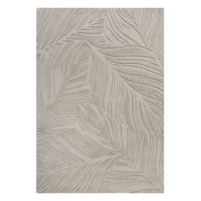 Sivý vlnený koberec Flair Rugs Lino Leaf, 120 x 170 cm