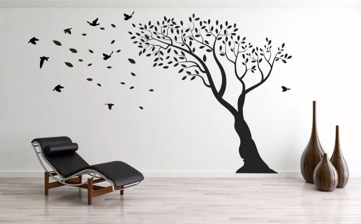 DomTextilu Nálepka na stenu do interiéru s motívom stromu 200 x 200 cm