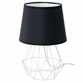 Stolová lampa Diamen 2v1 - čierna/biela