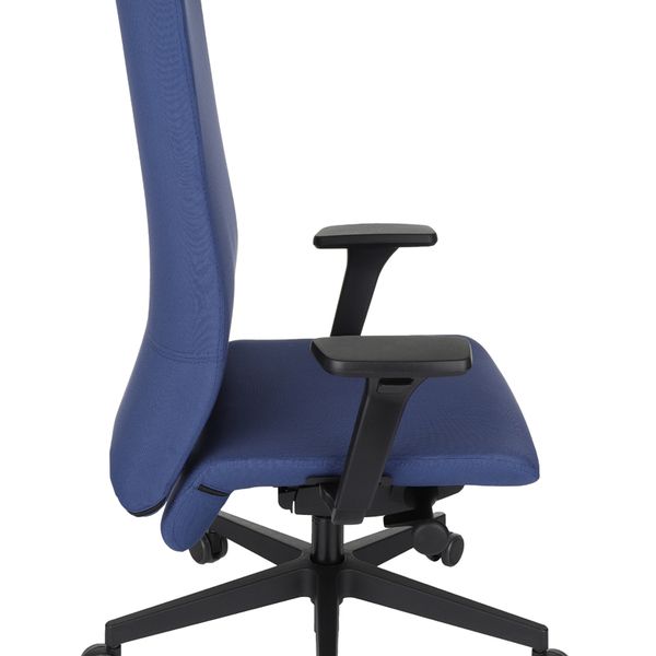 Kancelárska stolička s podrúčkami Starmit B - tmavomodrá / čierna