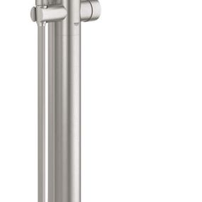 Grohe Essence - Páková vaňová batéria do podlahy, supersteel 23491DC1