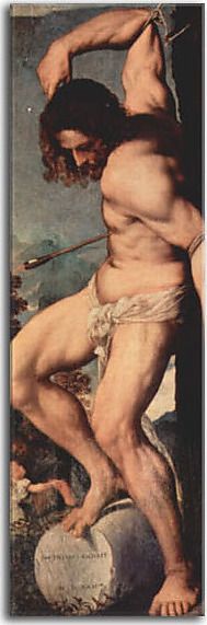 Tizian obraz - Sv. Sebastián zs18353