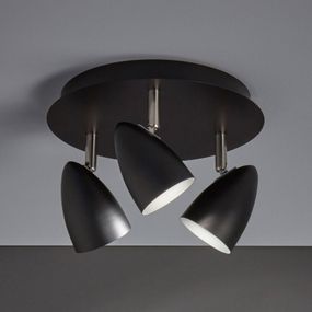 Markslöjd Stropné svietidlo Ciro nastaviteľné svetlá, čierna, Obývacia izba / jedáleň, kov, GU10, 35W, K: 16cm