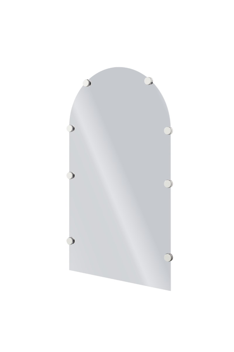 FALIN zrkadlo s osvetlením, biele