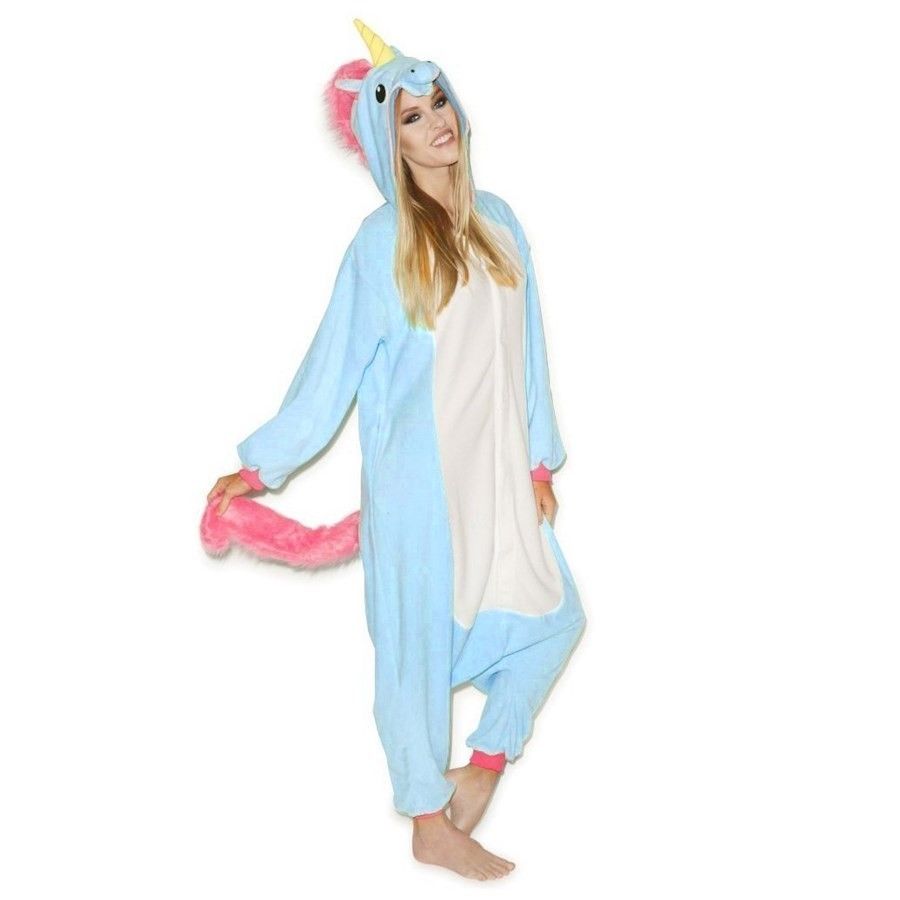 DomTextilu Modro biely kigurumi overal pegas veľkosť L 48573-221984 Modrá Príroda a zvieratá