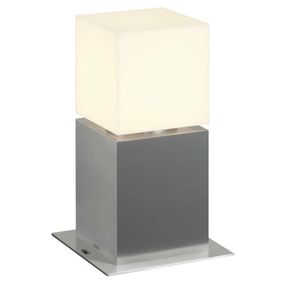 SLV BIG WHITE SQUARE POLE 30, venkovní stojací lampa, TC-TSE, IP44 , hranatá, nerezová ocel 304, D/Š/V 18/18/30 cm, max. 20W 1000344