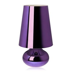 Kartell Cindy stolová LED lampa, fialová metalická, Obývacia izba / jedáleň, ABS, E27, 11.2W, K: 42cm