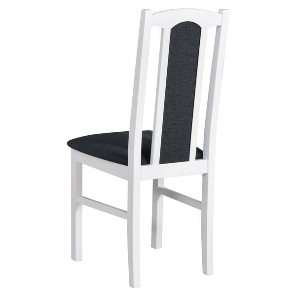 Sconto Jedálenská stolička BOLS 7 biela/tmavosivá