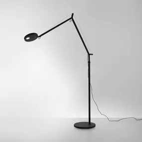 Artemide Demetra Reading stojaca LED 930 čierna, Obývacia izba / jedáleň, hliník, plast, oceľ, 6W, K: 155cm