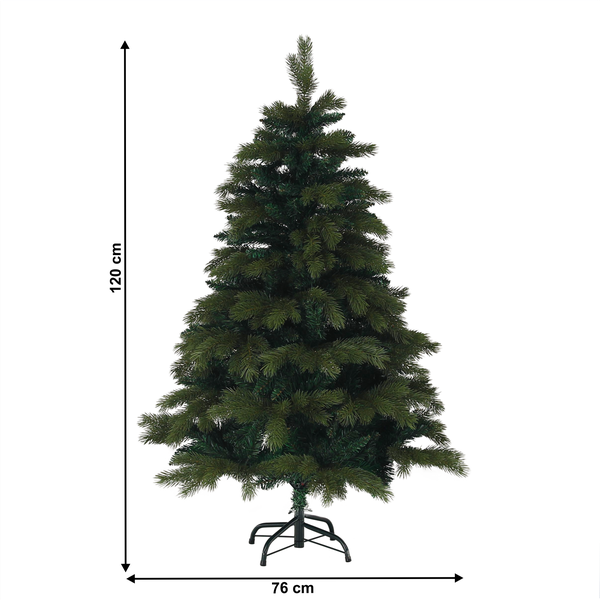3D vianočný stromček, zelená, 120 cm, CHRISTMAS TYP 9