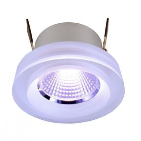 Light Impressions Deko-Light stropní vestavné svítidlo COB 68 akryl 24V DC 8,00 W 230 lm 78 mm stříbrná 565197