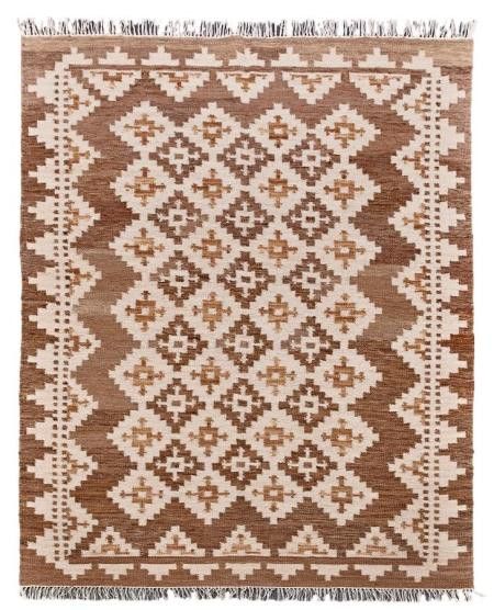 Diamond Carpets koberce Ručne viazaný kusový koberec M. Kelim DE 2262 Brown Mix - 240x300 cm