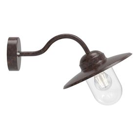 Nordlux - Vonkajšia nástenná lampa LUXEMBOURG 1xE27/60W/230V IP54 hnedá/patina