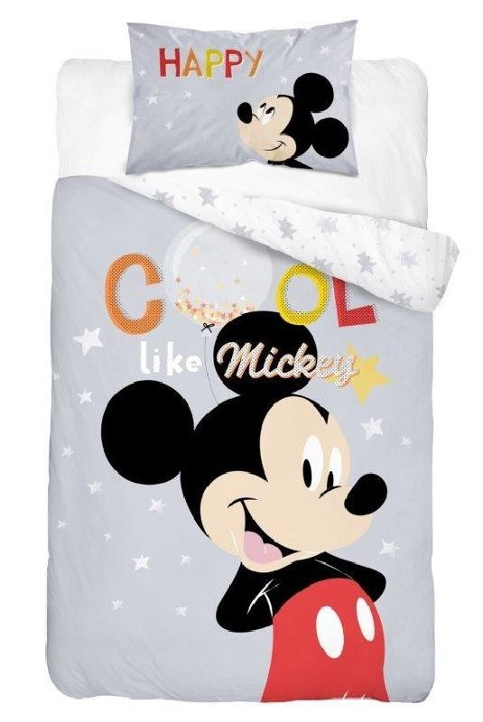 Obliečky do postieľky Mickey Cool grey  100x135/40x60