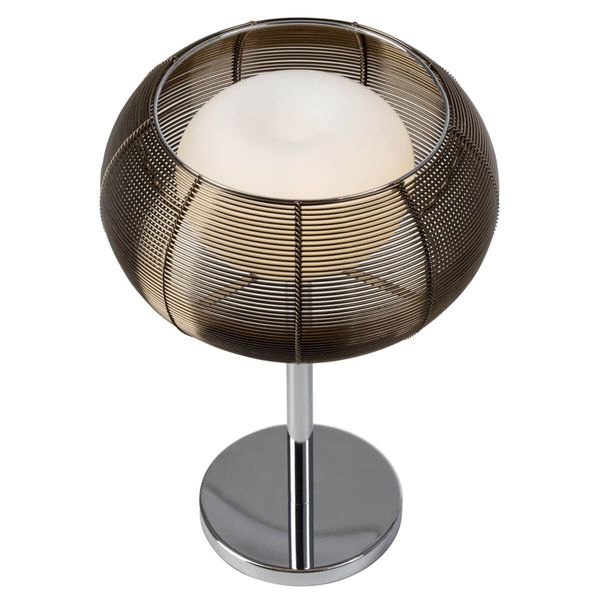 Brilliant Stolná lampa Relax bronz, Obývacia izba / jedáleň, kov, sklo, G9, 25W, K: 39cm