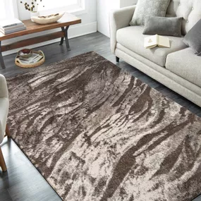 DomTextilu Praktický koberec do obývačky s jemným vlnitým vzorom v neutrálnych farbách 44525-208220