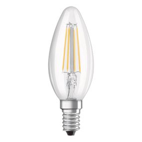 OSRAM LED žiarovka E14 4, 8W univerzálna biela číra, E14, 4.8W, Energialuokka: F, P: 9.7 cm