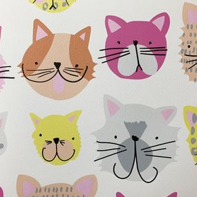 36754-2 Detská papierová tapeta na stenu Dimex výber 2020 - mačičky, veľkosť 10,05 m x 53 cm