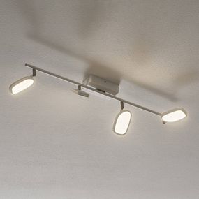 EGLO connect Palombare-C stropné LED svietidlo 4pl, Chodba, plast, oceľ, hliník, 5W, P: 77 cm, L: 8 cm